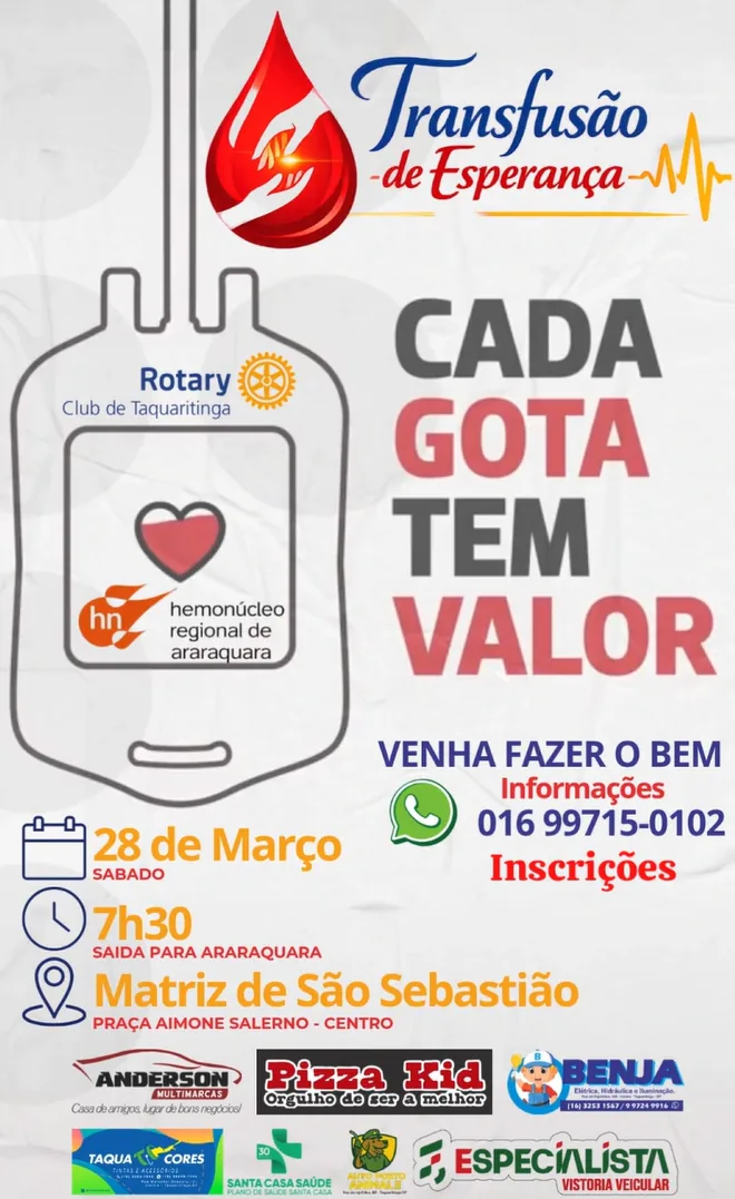 Registro das ações solidárias
